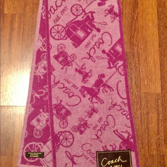 NWOT!! Beautiful Coach Winter Scarf ๐ - Picture 2 of 4